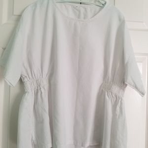 White cotton blouse